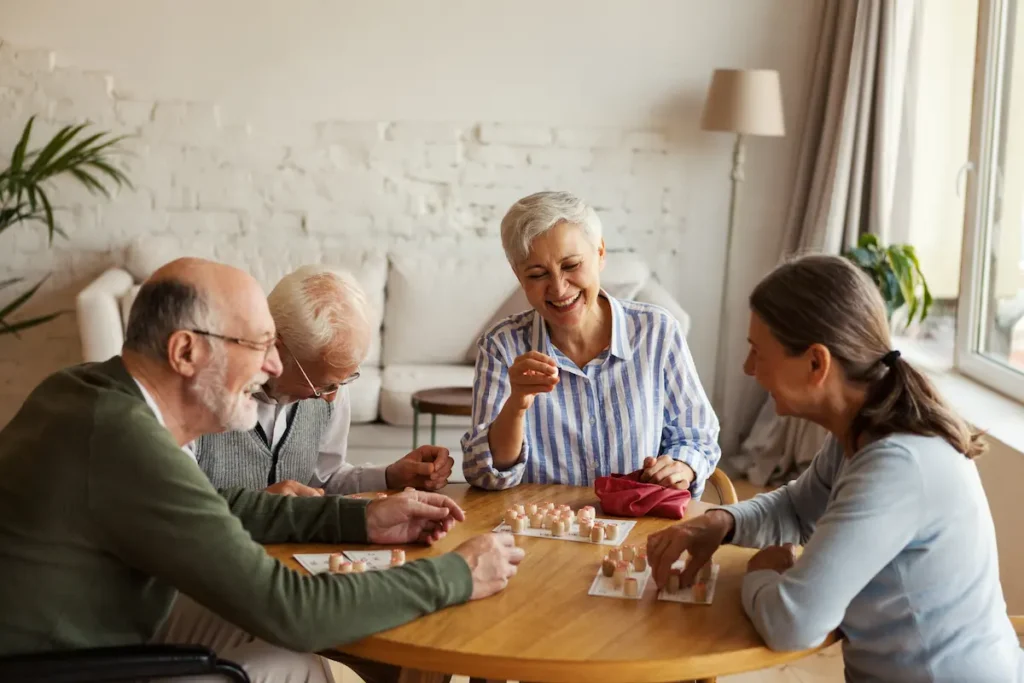 The Oaks of Garden Ridge | Seniors playing a game